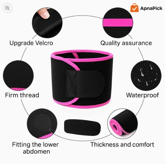 Adjustable Waist Trimmer Belt + FREE ₹499 Fat-Loss Recipes Guide