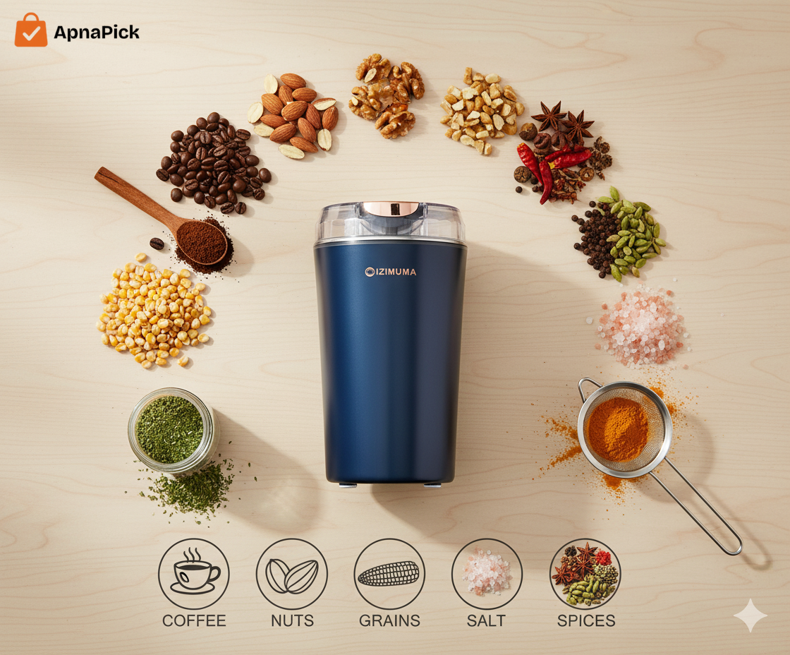 BrewMaster™ 7-in-1 Portable Electric Coffee &amp; Spice Grinder