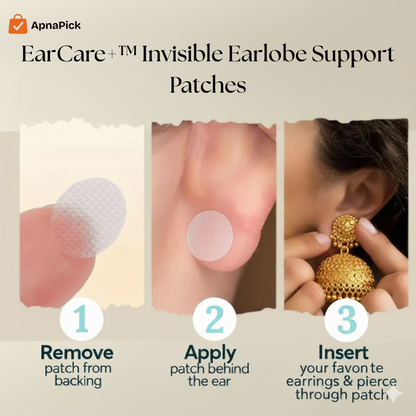 EarCare+™ Invisible Earlobe Support Patches (100 PCS)