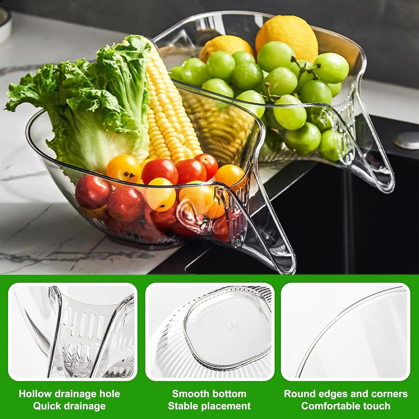 Premium Kitchen Sink Multi-Purpose Drain Basket
