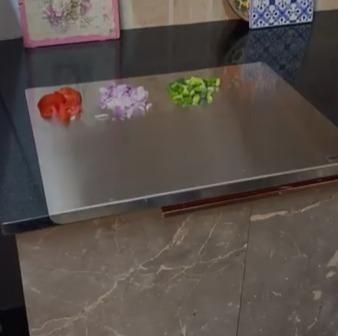 Stainless Steel Chop Board – Durable, Thick, and Indian Kitchen Friendly