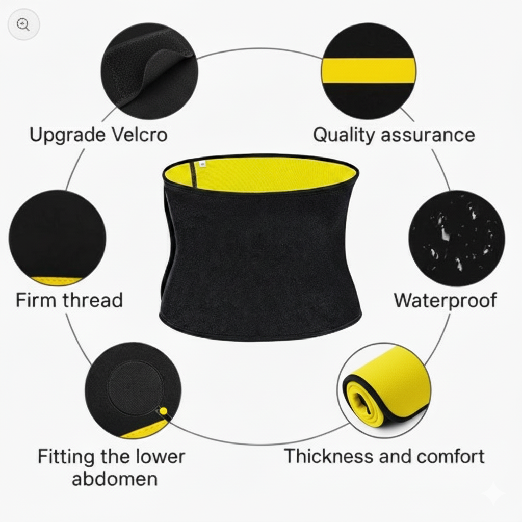 Sweat Belt - Hot Body Shaper Belly Fat Burner For Men & Women